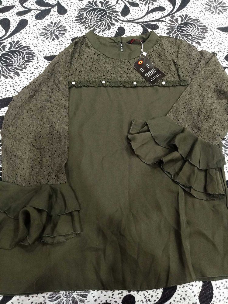 New Beautiful Cut Work Top