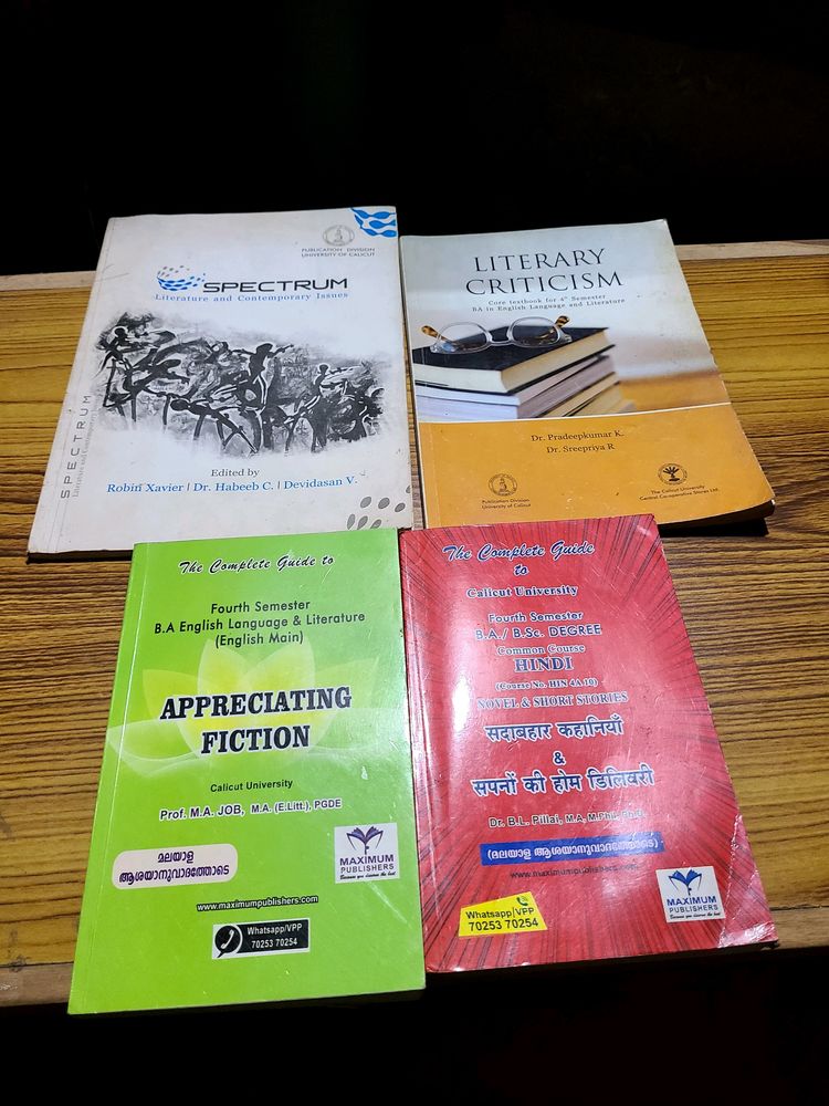 4TH SEM BA ENGLISH CALICUT UNIVERSITY