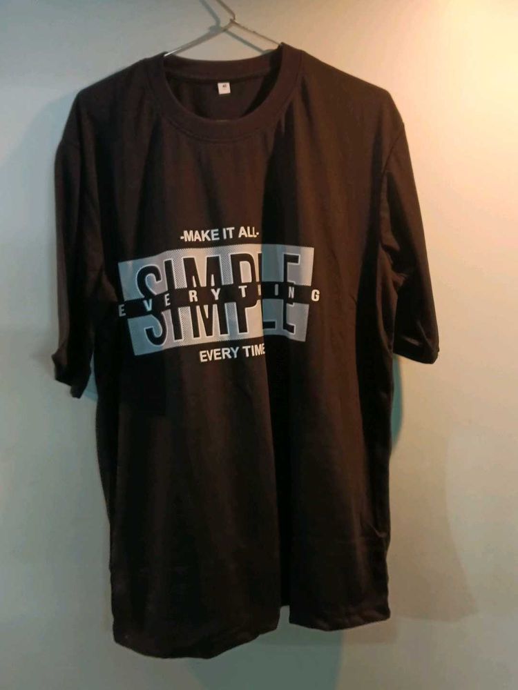 Graphic Print Black T-Shirt