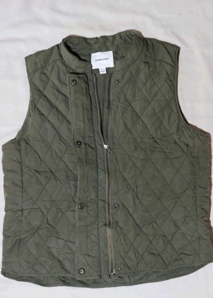 Olive Green Vest Jacket