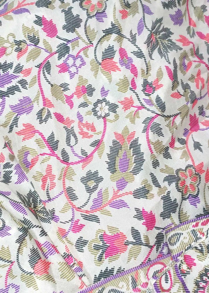 Floral Print Saree