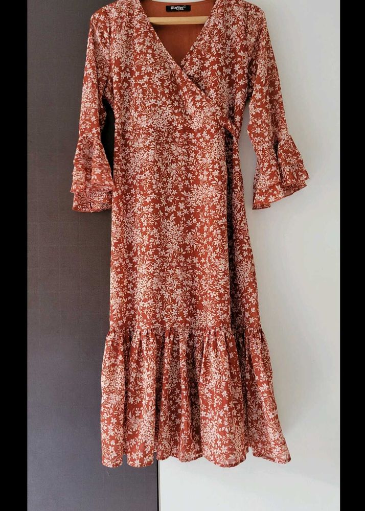 Floral Wrap Dress