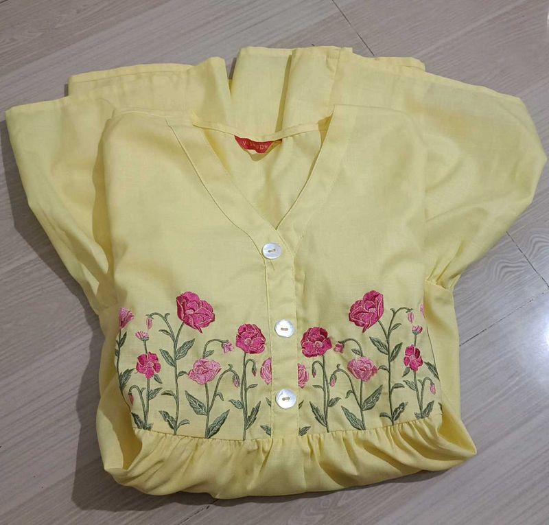 Floral Embroidered Dress