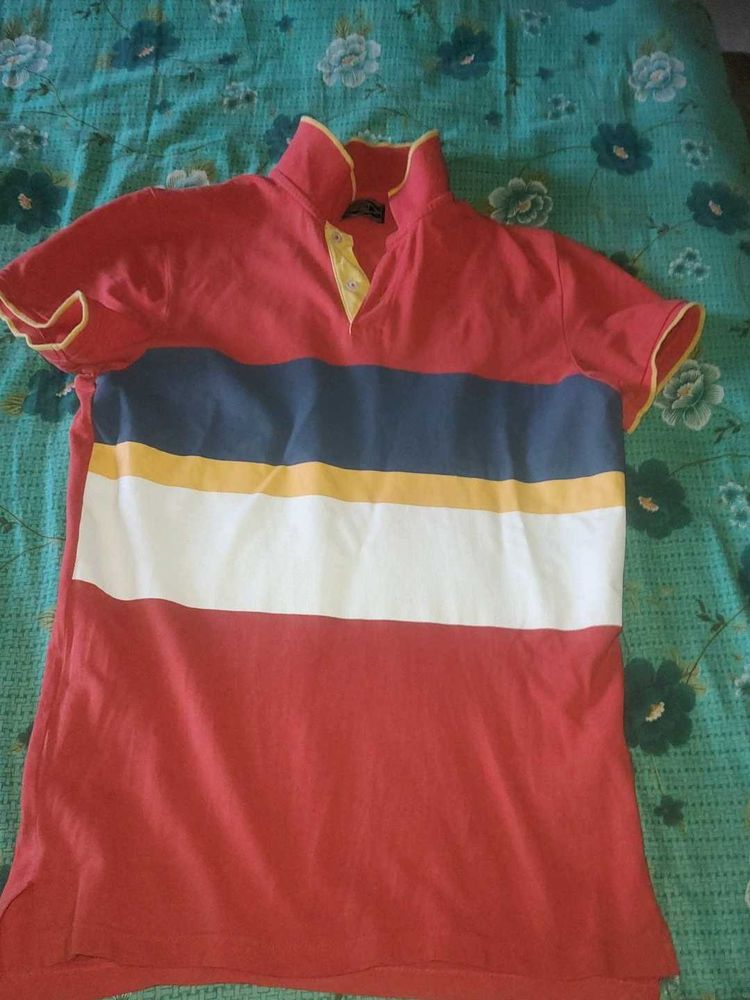 Striped Rugby Polo Shirt