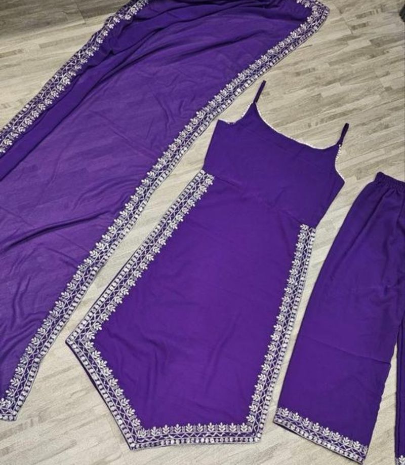 purple kurta set🌸