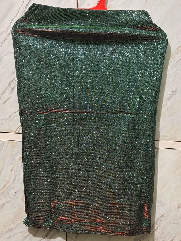 Sparkly Green Skirt