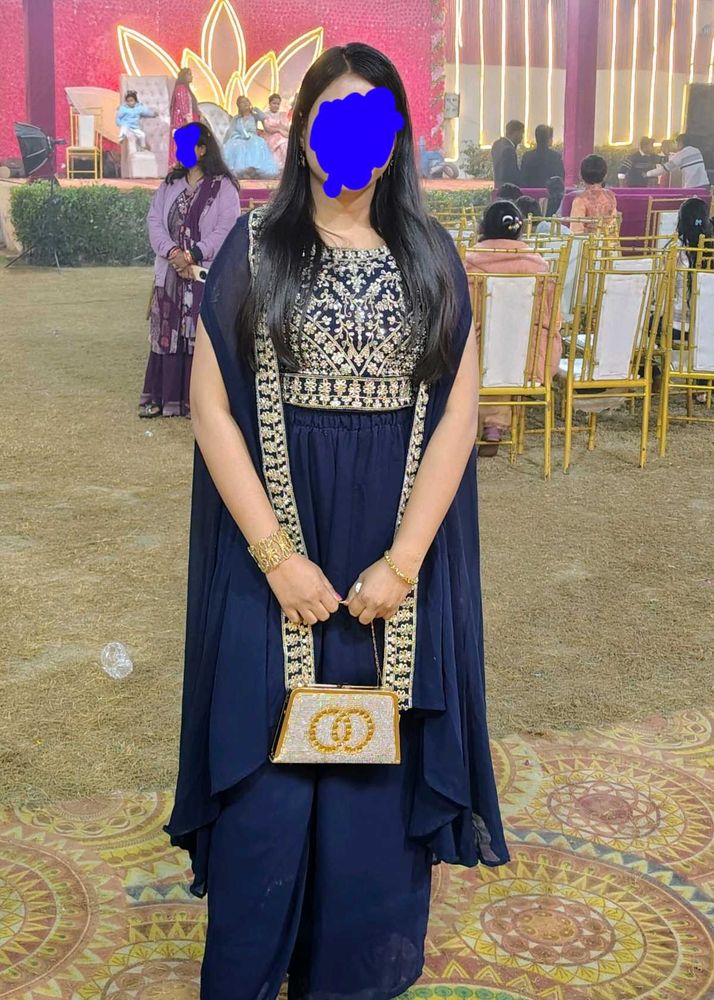 💙🔥Shrug set with plazzo indo western negotiable