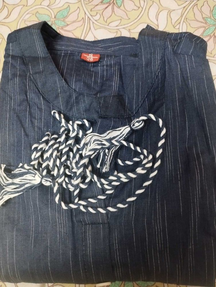 Striped Cotton Tunic Top