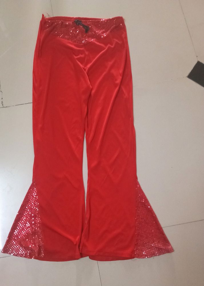 Beautiful Red Colour Plazzo