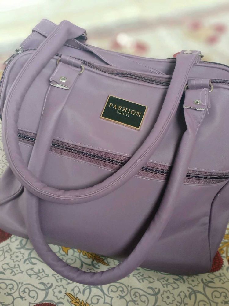 A Lavender Colour Satchel Bag