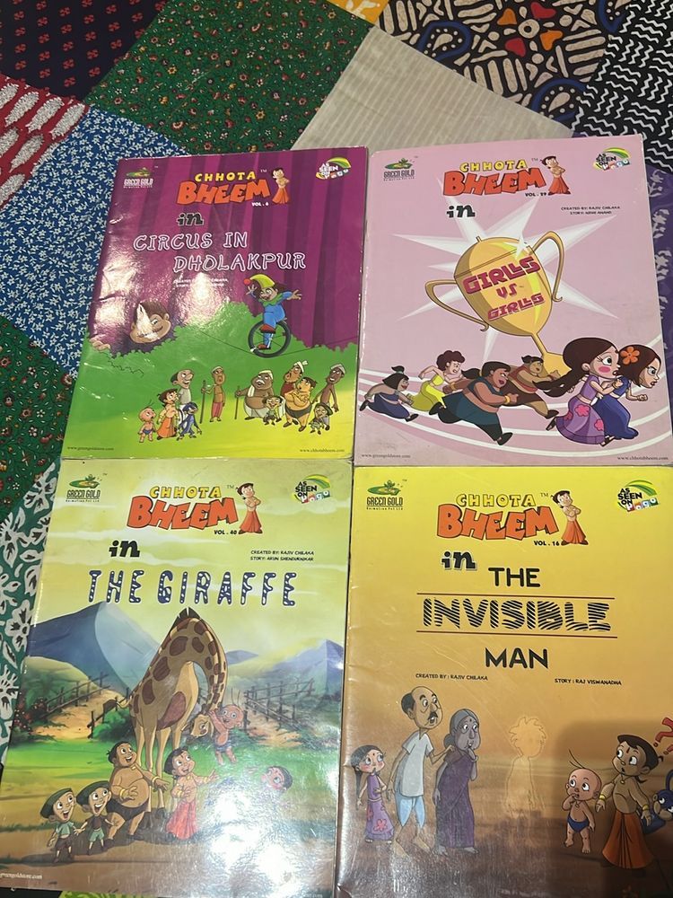 Chota Bheem Comics (English) Set of  4