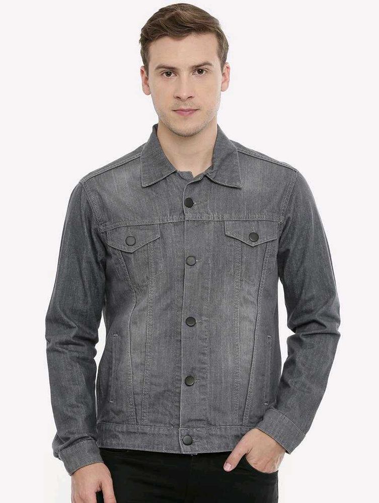 Cinocci Gray Denim Jacket
