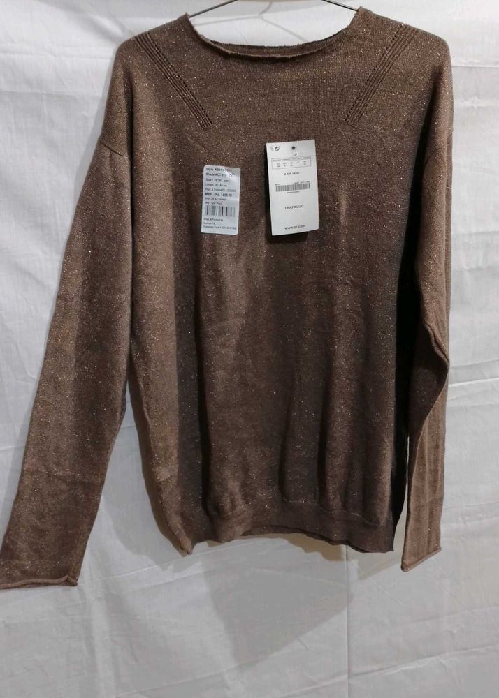 Brown Knit Sweater