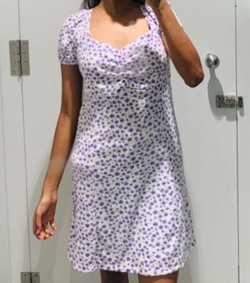 Floral Print Mini Dress 💜