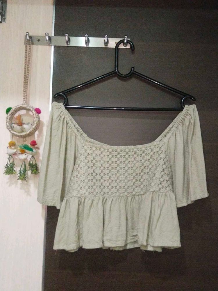 Cute Crochet Peplum Top 🥰