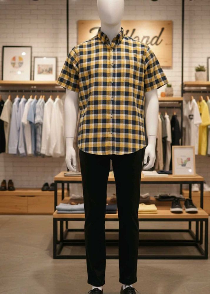 Plaid Short Sleeve Shirt