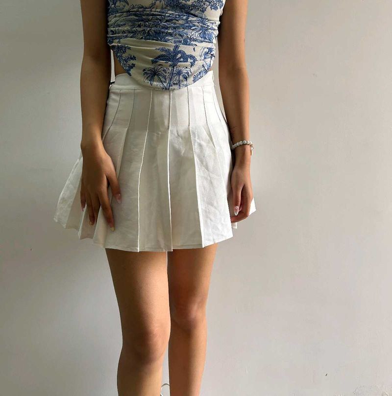 White Skater Skirt