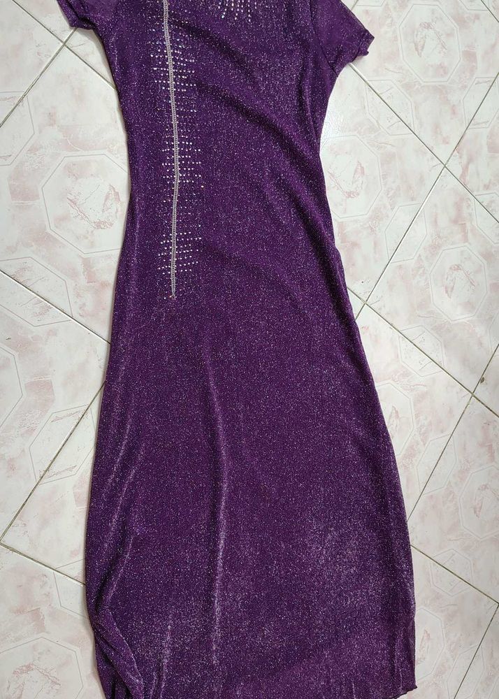 Sparkling Purple Bodycon dress
