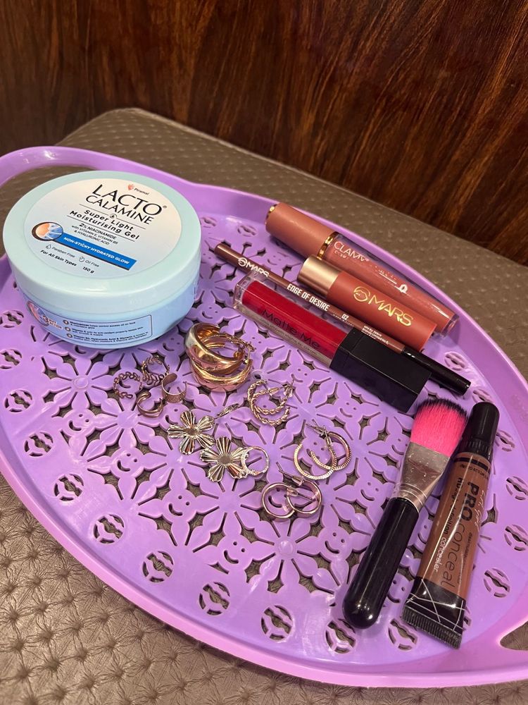 Combo Cosmetics And Earrings