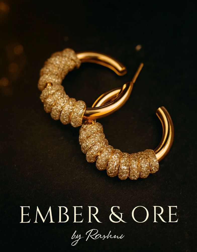 Ember &amp; Ore Gold Hoop Earrings