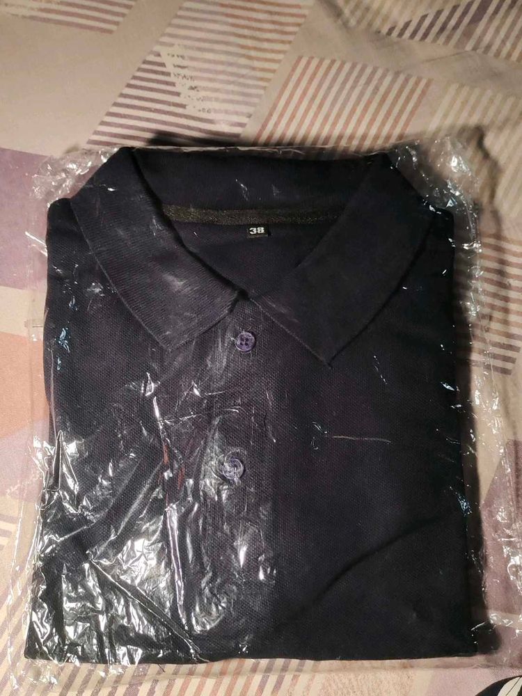 Classic Navy Blue Collar Shirt