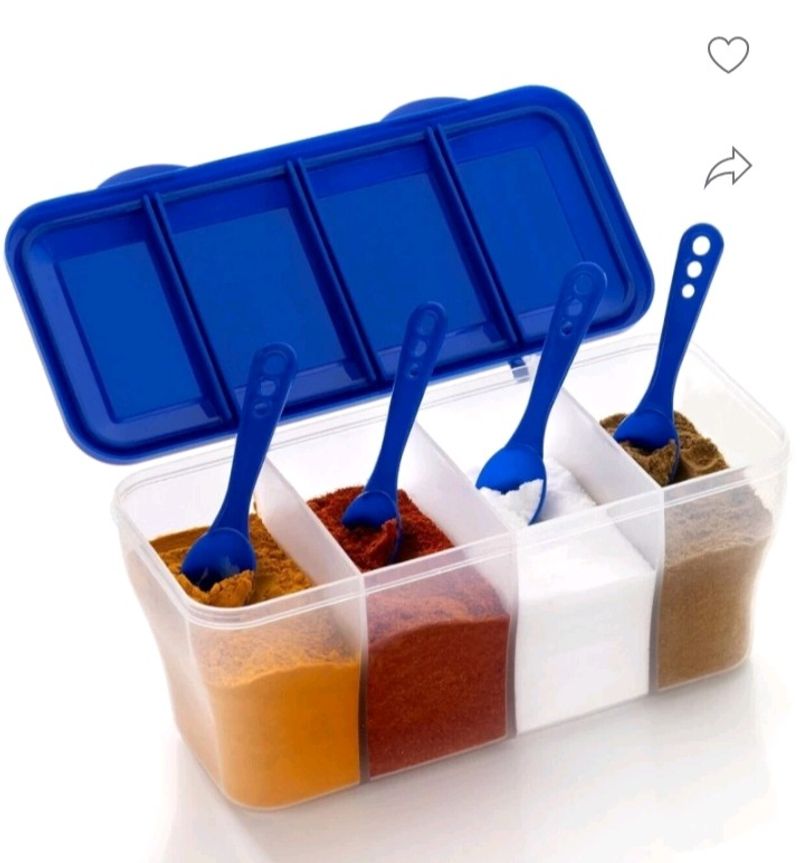 Kitchen 4 Part Container For Masala And All