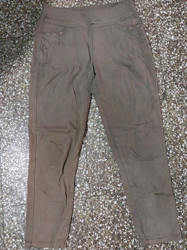 Brown Clr Pant Casual