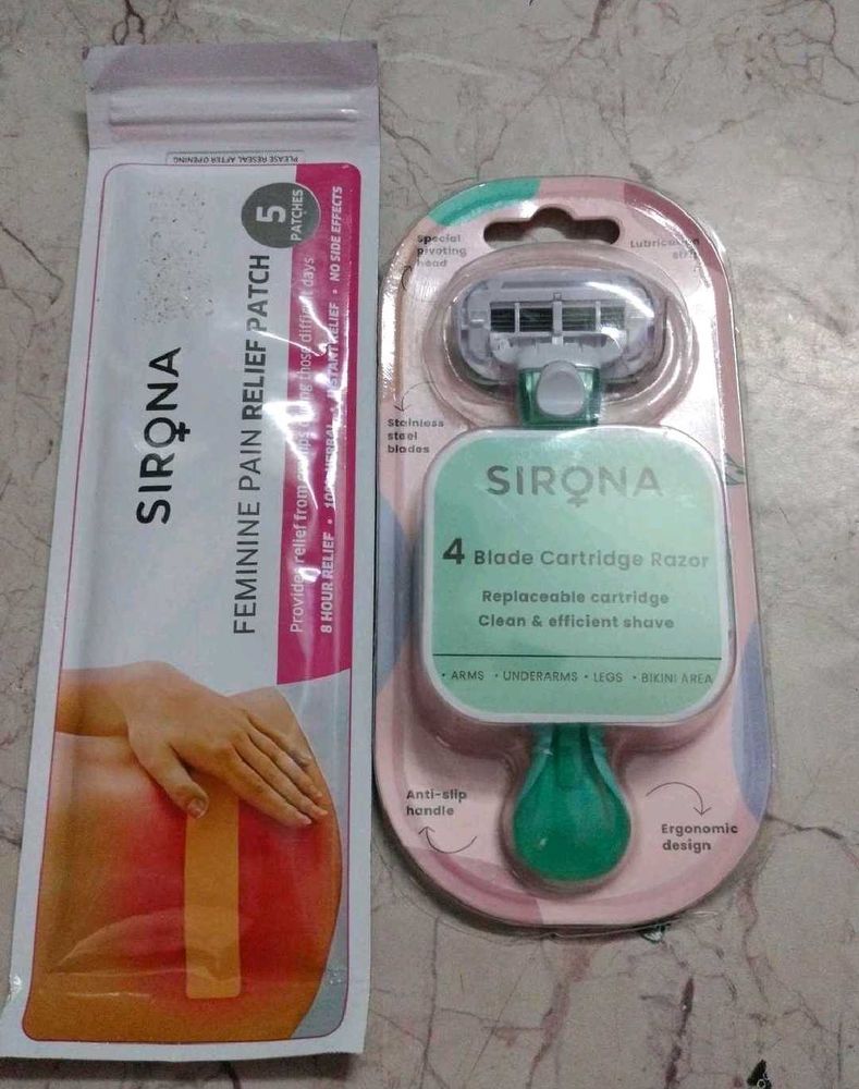 Body Razor &amp; Pain Relief Patch