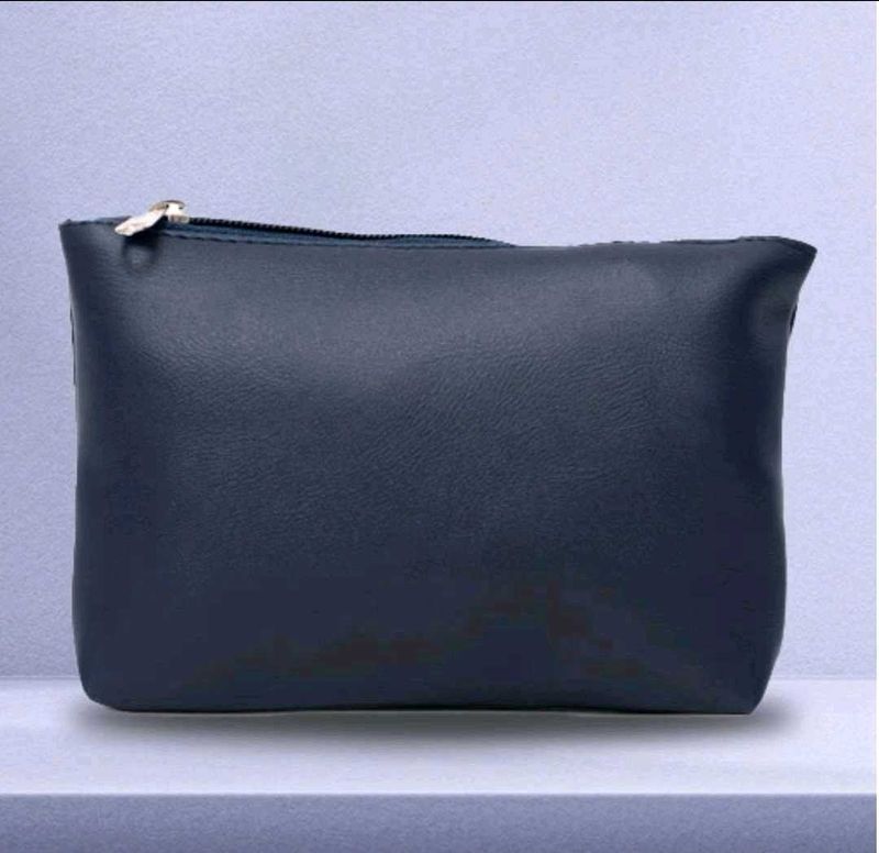 Smytten Multi-Utility Leather Pouch - Blue