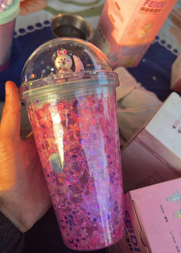 Sparkly Pink Tumbler