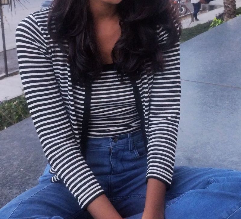 Striped Tank Top with Jacket