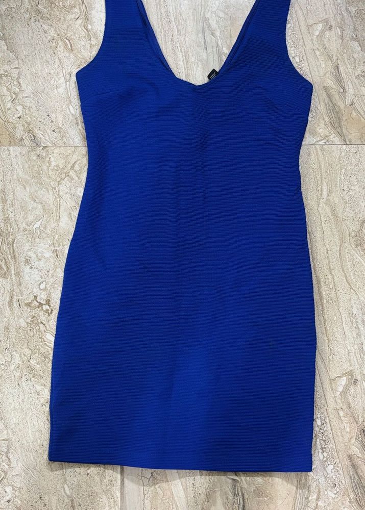 Blue Bodycon Mini Dress