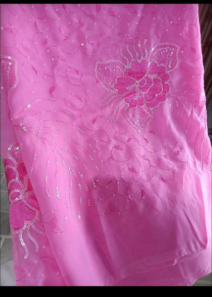 Sequence Work Georgette Saree