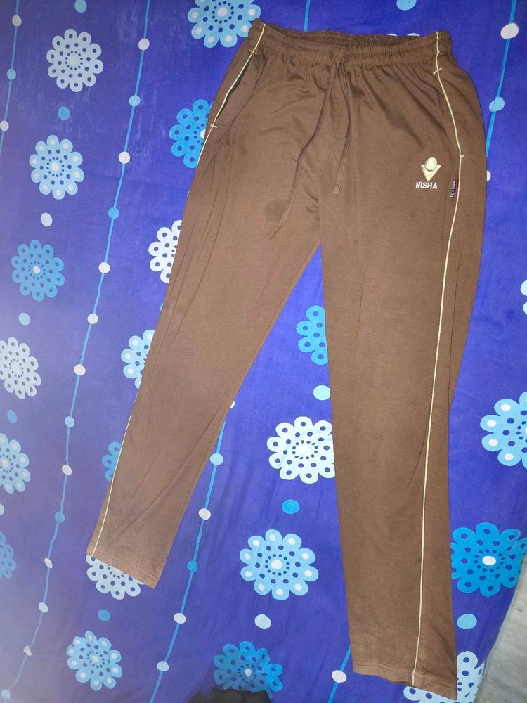 Brown Track Pants