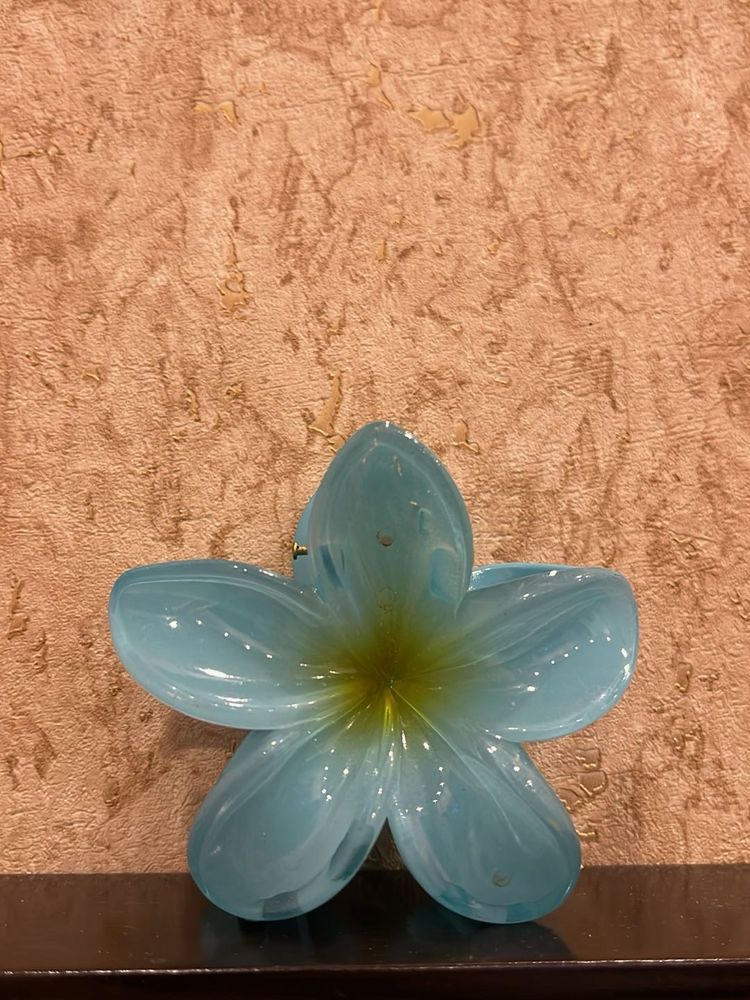 Blue Flower Hair Clip