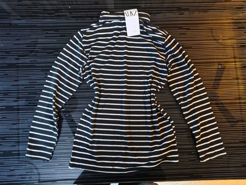 Zara Striped Long Sleeve Top