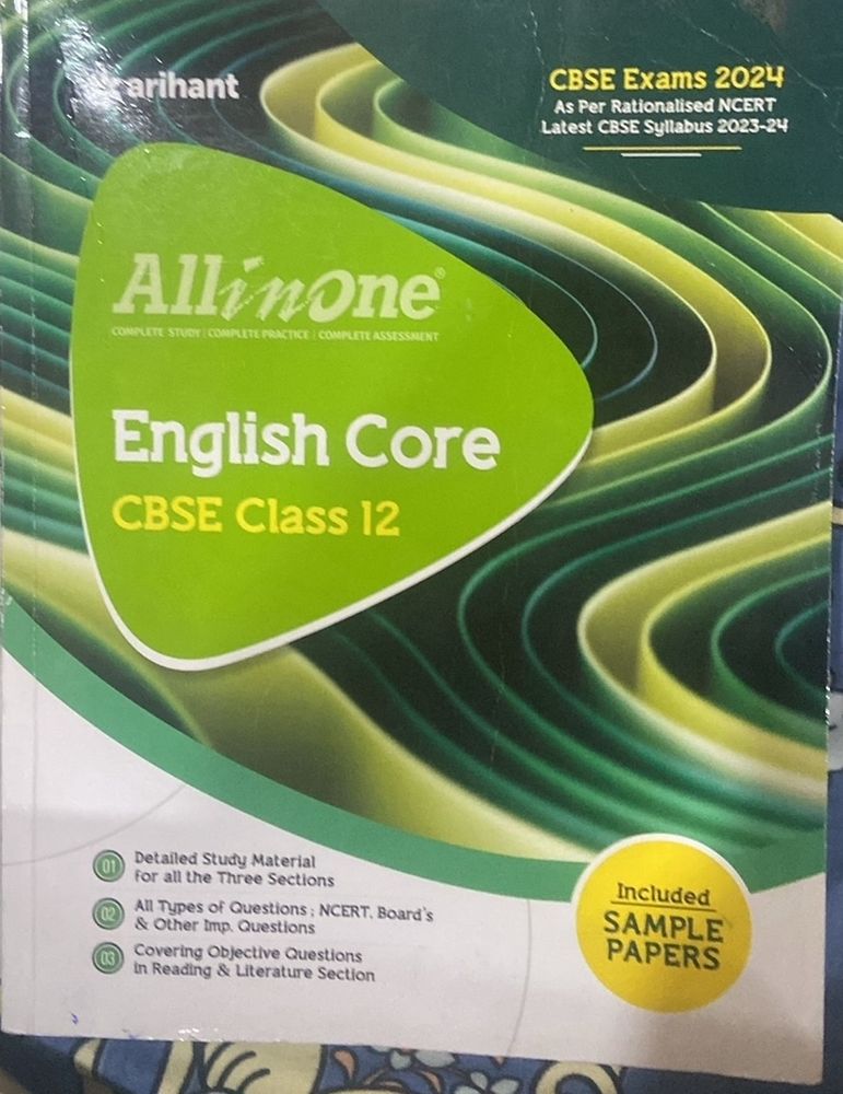 Arihant English Class 12 ALL IN ONE book