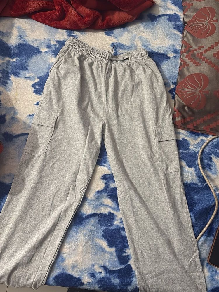 Gray Cargo Sweatpants