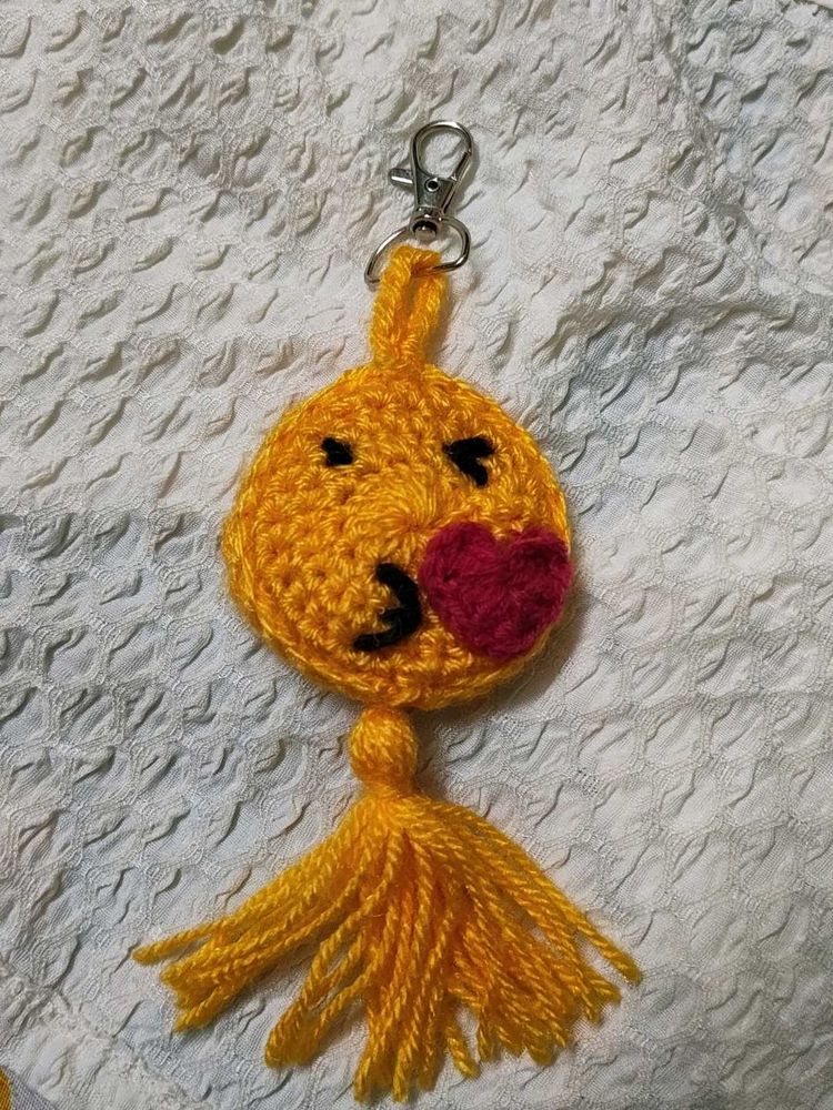 Emoji Kiss Keychain