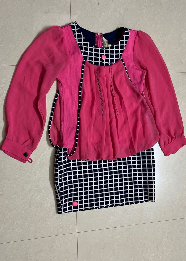 Beautiful Pink Top New, Elegant Look Unique Design