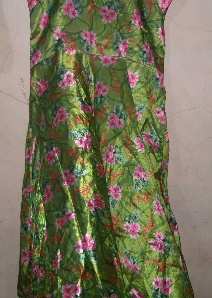 Floral Green frock 💚