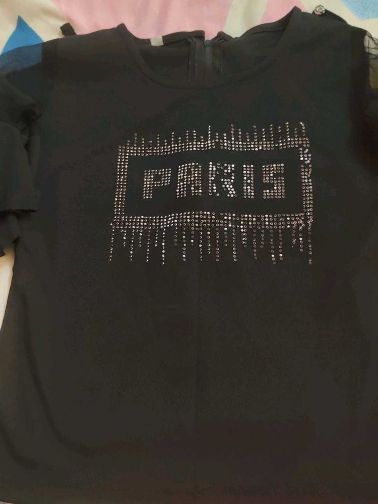 Black Paris Top