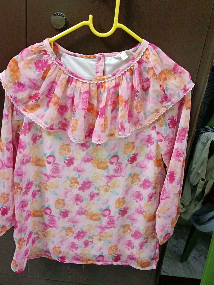 Floral Chiffon Blouse
