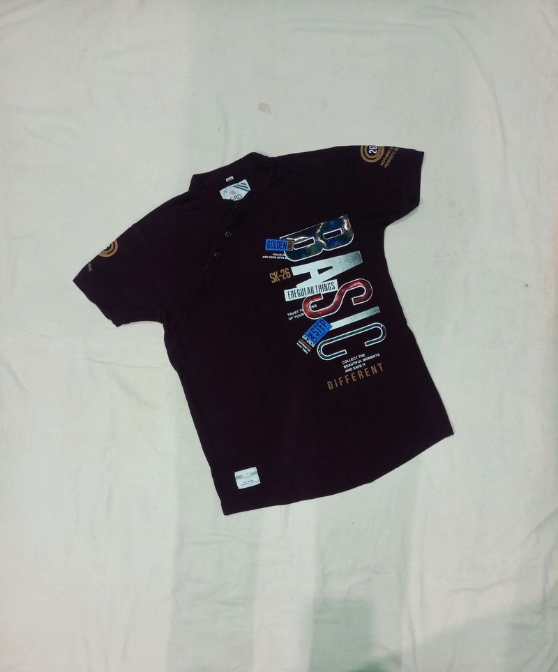 Men Violet Tshirt