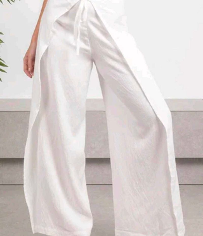 Waist Front Tie Plazzo
