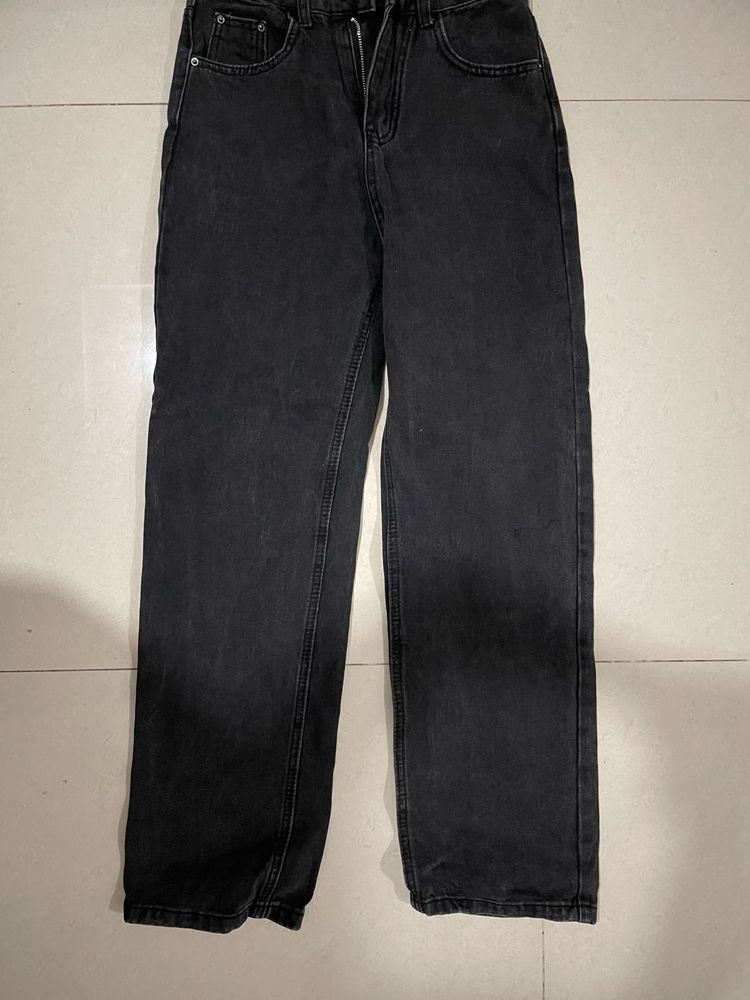 Black denim Jeans Wide Leg