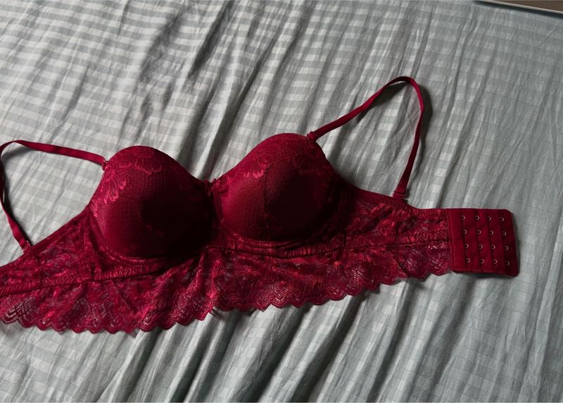 Red Lace Bra
