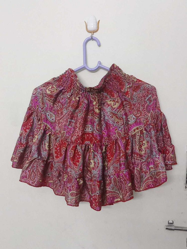 Printed Skort