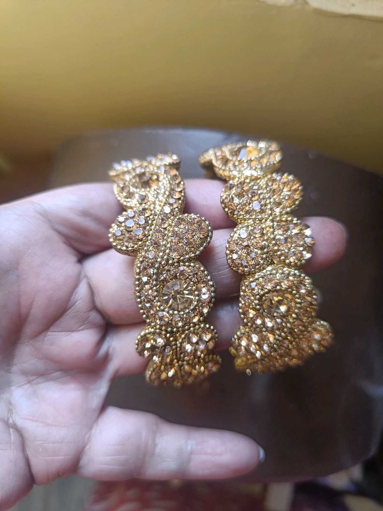 Golden Stone Bangles