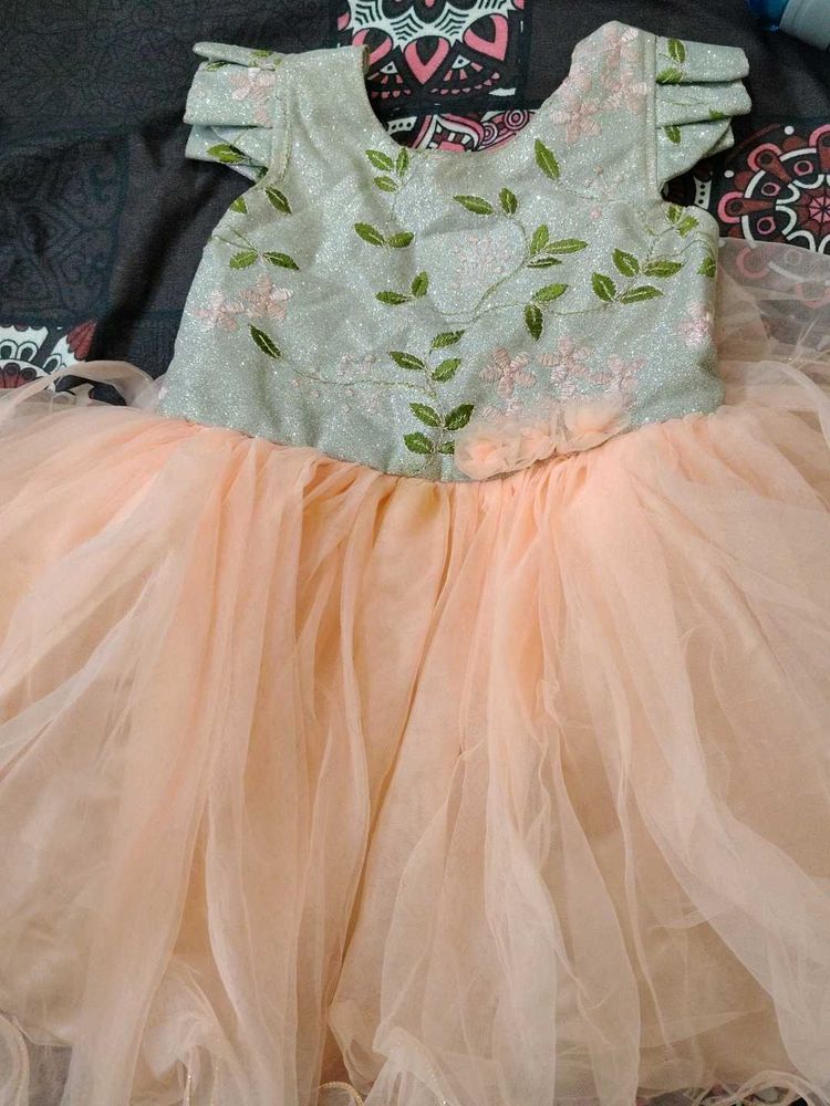 Beautiful And New Party Wear Frock For 2-3 Year